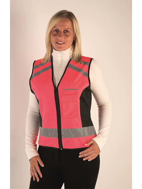 High Visibility Safety Vest - Please Pass Slow and Wide - Reflective Work Vest for Construction, Cycling & Roadside Emergencies