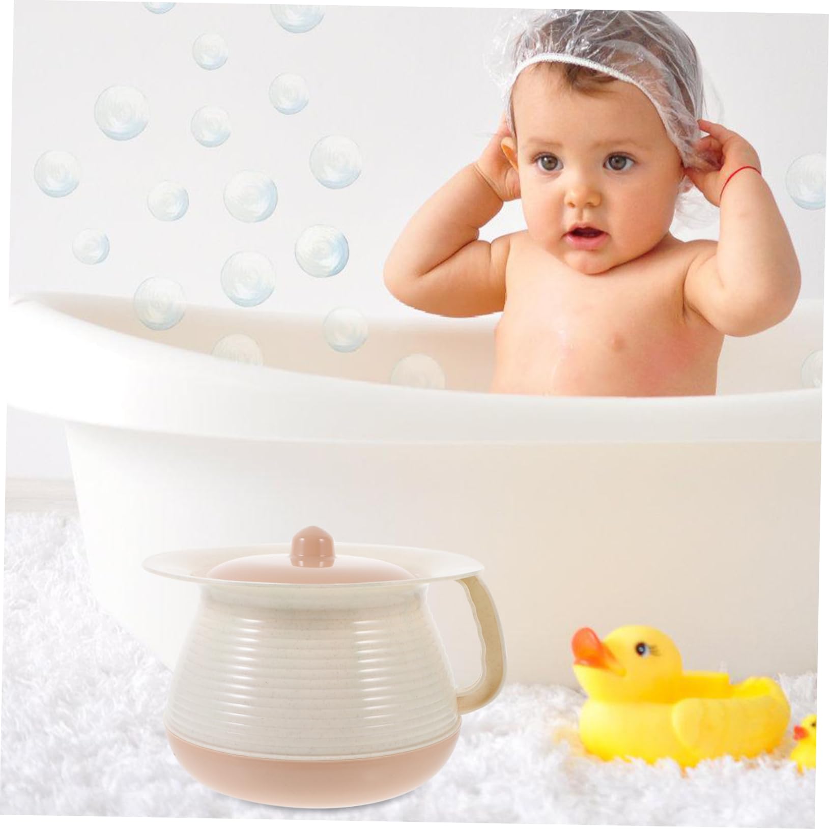 **Healifty Unisex Baby Pee Trap with Lid - Plastic Urinal Chamber Pot for Boys & Girls - Non-Slip Design, Easy to Clean - Perfect for Nighttime Use, Travel & Potty Training**