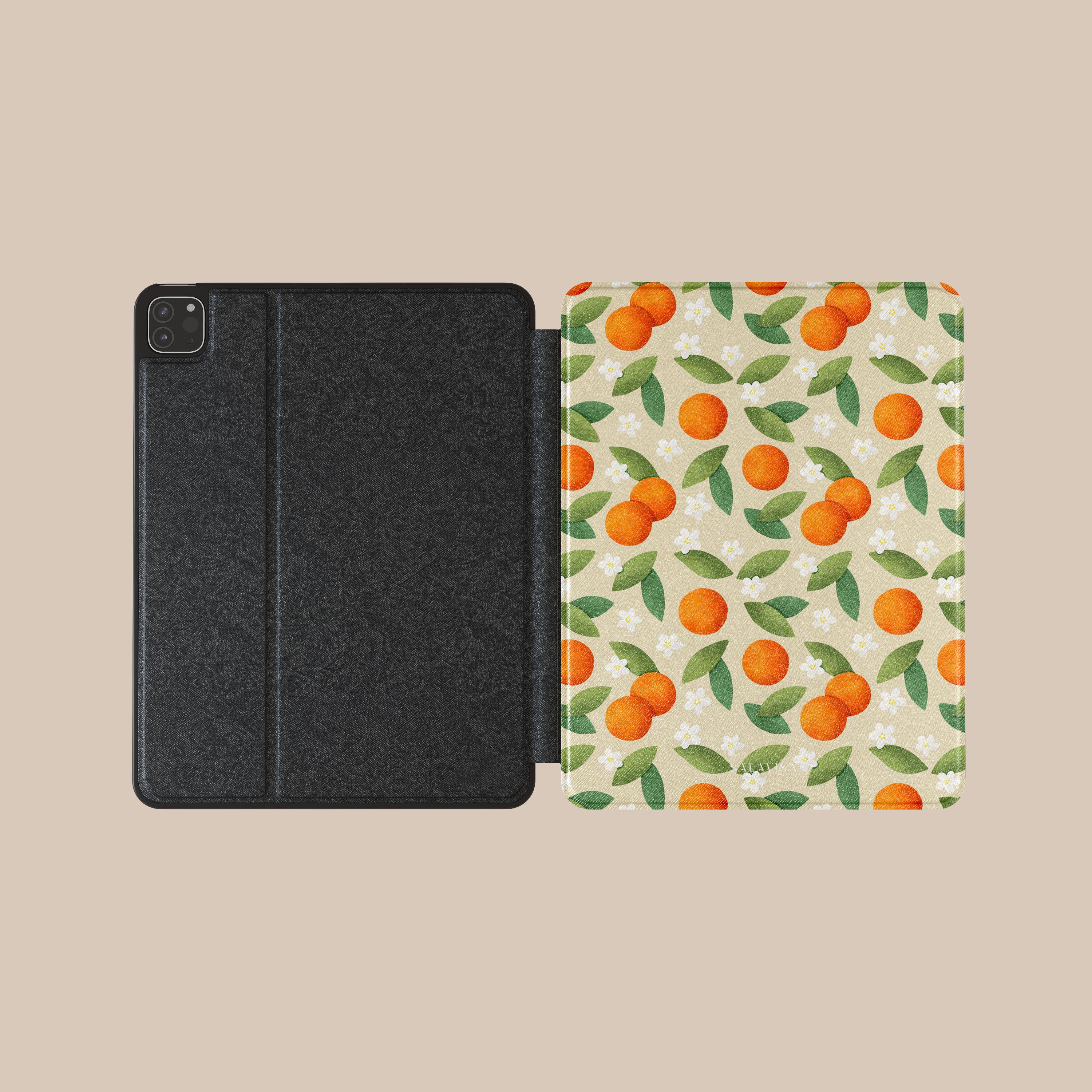 Stylish Tangerine Summer Mix iPad Case - Durable Protective Cover for iPad Air/Pro - Perfect for Travel, Work & School