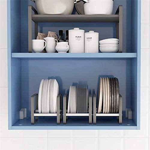2-Pack Large Multifunctional Kitchen Cabinet Organizer - Storage Shelves for Plates, Dishes, Chopping Boards, Bowls & Cups | Space-Saving Closet Solution for Kitchen Organization