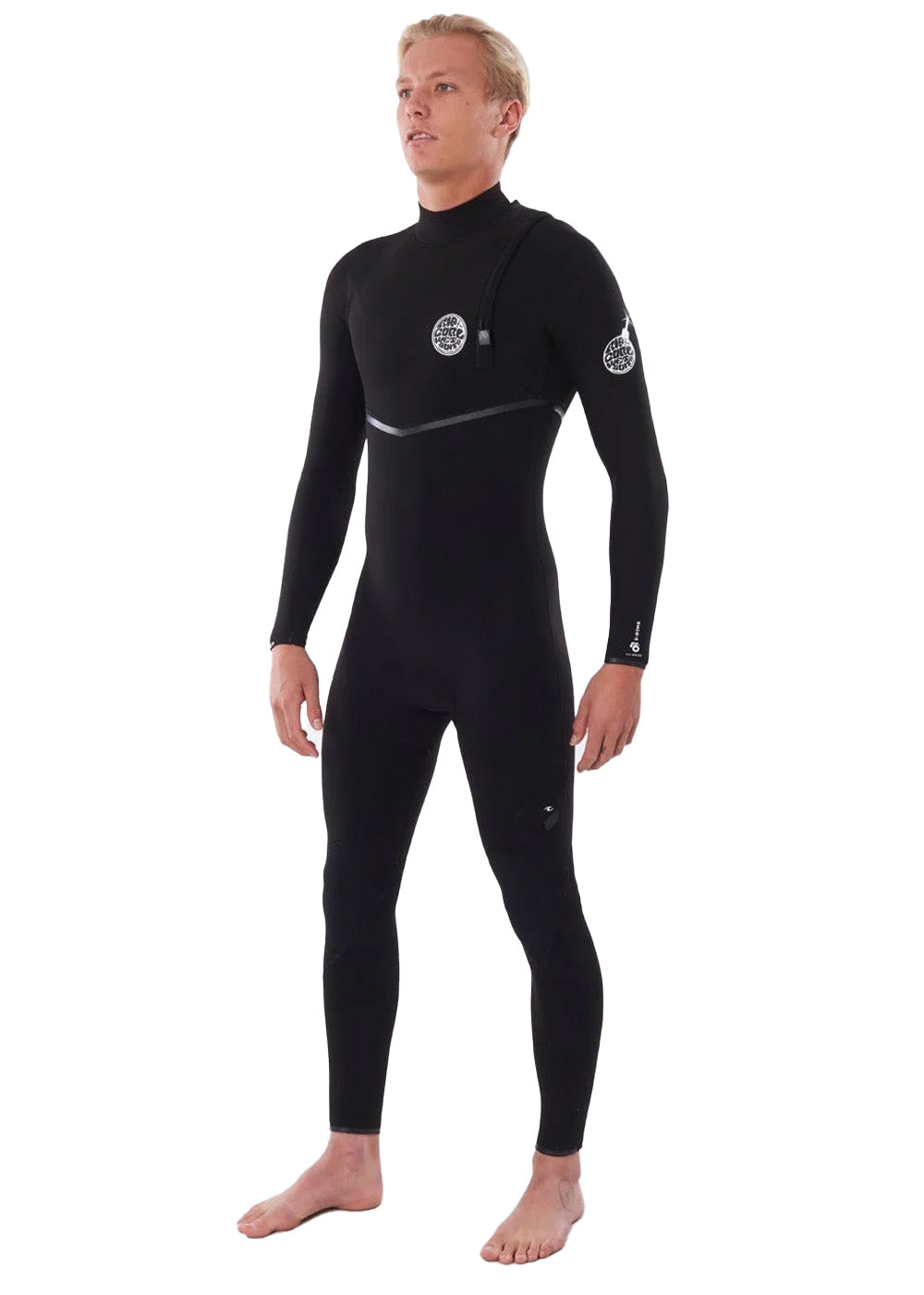 Rip Curl Men's E Bomb 4/3mm Zipperless GBS Steamer Wetsuit - Premium Surfing Wetsuit for Cold Water Surfing, Diving & Water Sports