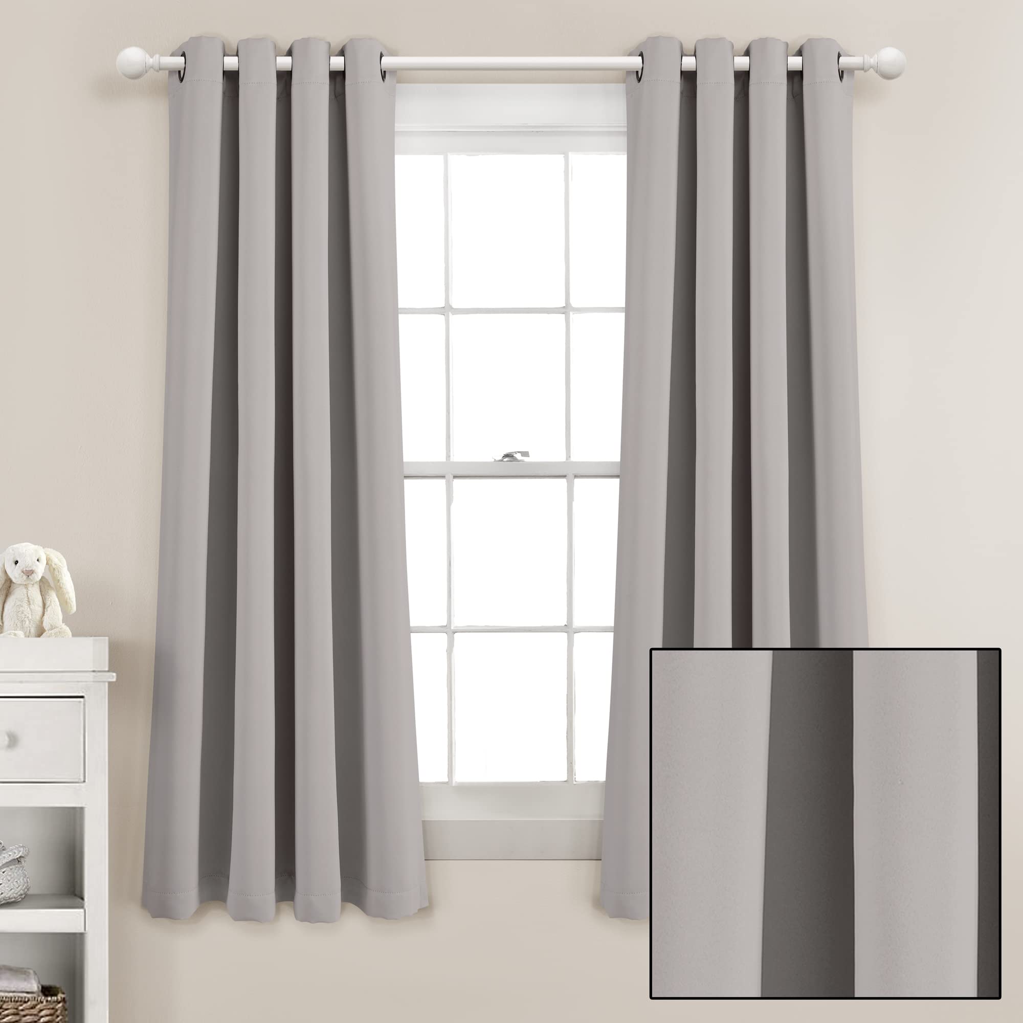 Lush Decor Blackout Curtains 52x63