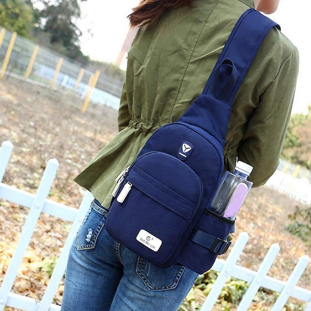 Stylish Spencer Canvas Sling Bag for Men & Women - Durable Chest Shoulder Bag, Crossbody Backpack for Gym, Travel, Hiking & Outdoor Adventures | Perfect for Daily Commute, Workout & Weekend Getaways