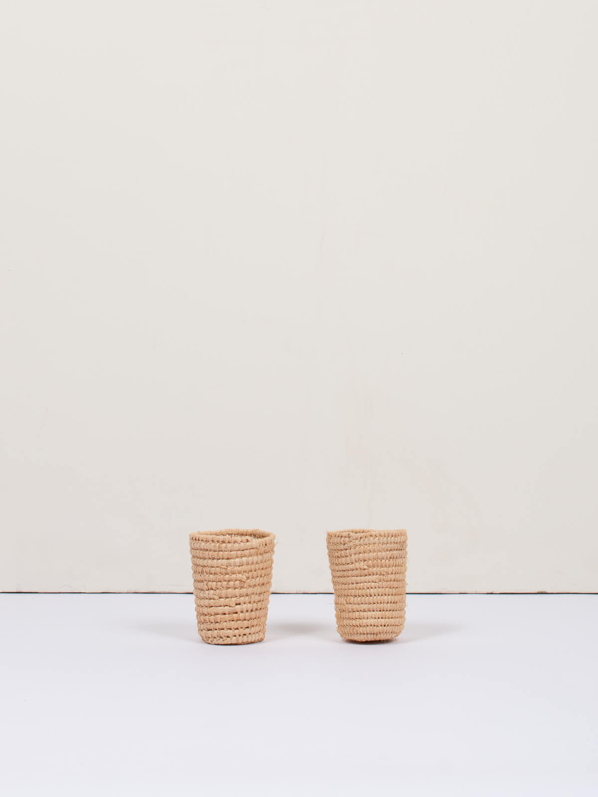 Mini Raffia Plant Pots - Set of 2 Small Woven Baskets for Succulents, Herbs & Home Decor | Perfect for Indoor Plants, Office Desk & Gift Giving