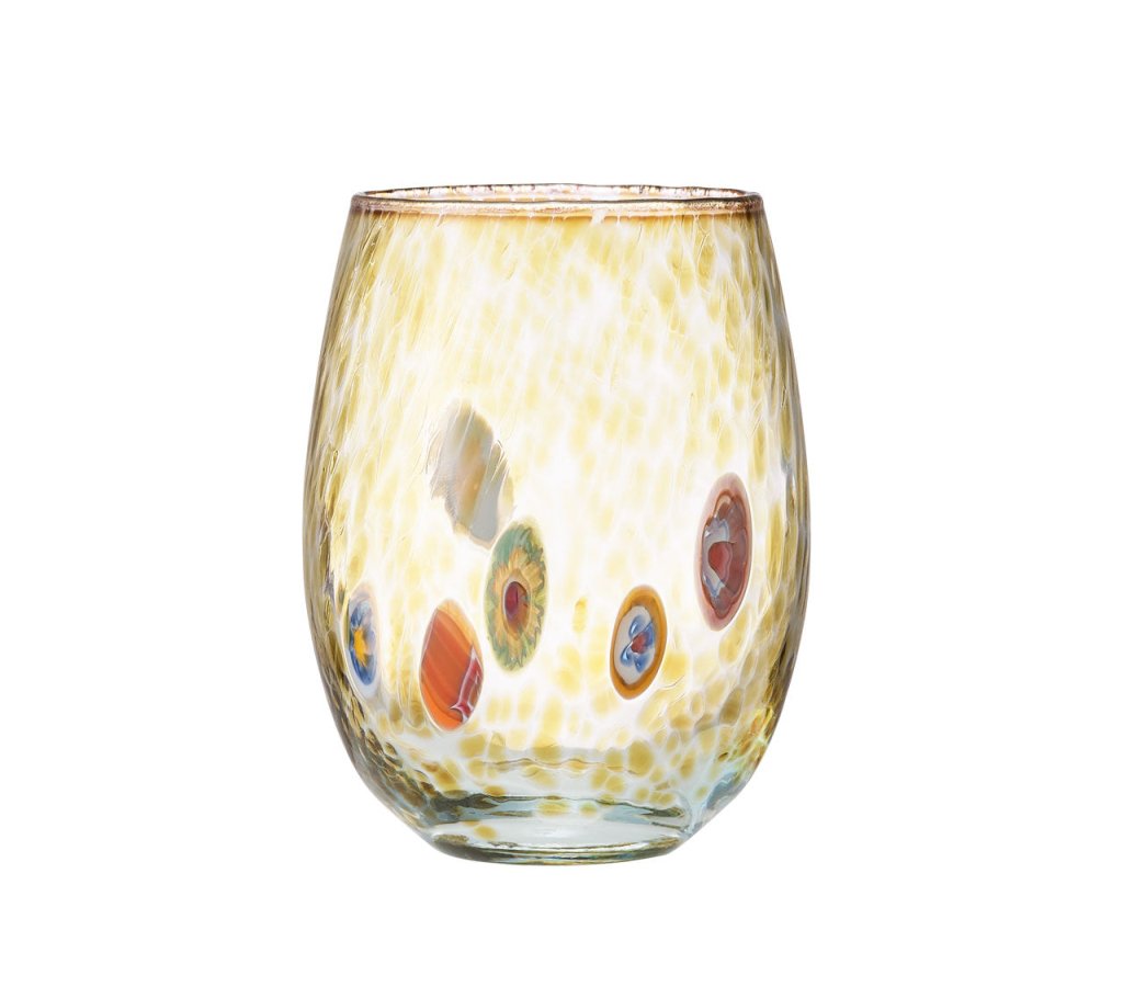 Premium Champagne Gala Tumbler Set of 4 - Elegant Drinking Glasses for Parties, Weddings & Home Entertaining