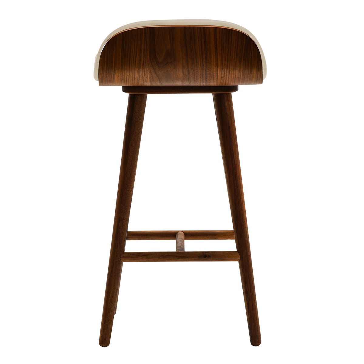 Premium Leather Bar Stool - Adjustable Height Modern Counter Stool with Backrest - Perfect for Kitchen Island, Home Bar & Dining Room Decor