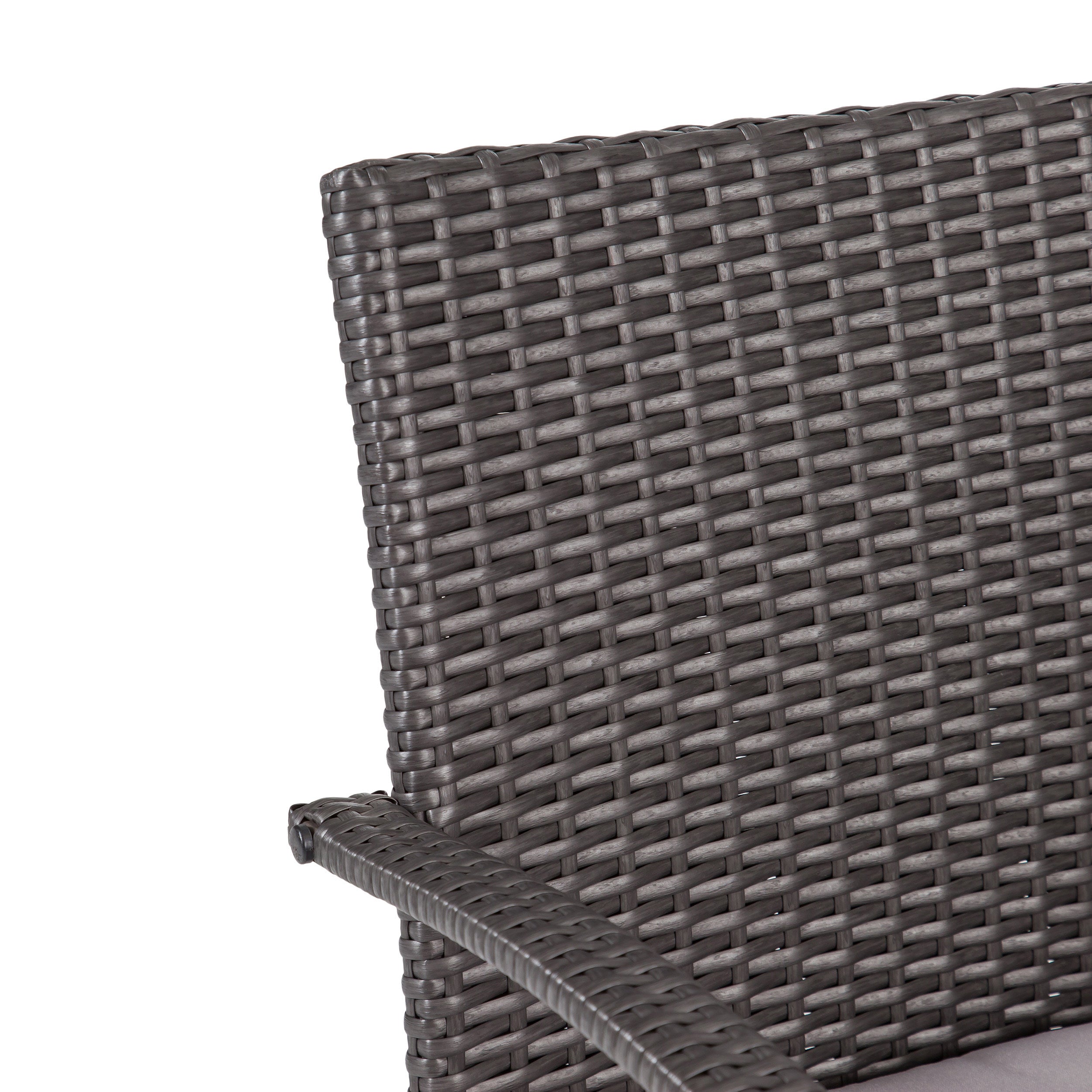 CORDOBA KD PE Wicker Dining Chairs - Set of 2, Rattan Outdoor Patio Chairs for Dining Room, Backyard, Garden & Poolside Relaxation
