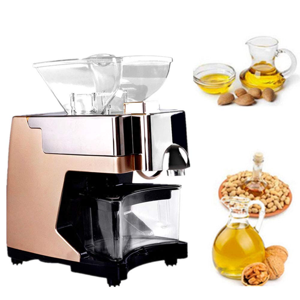 Automatic Oil Press Machine for Kitchen - Cold Press Nut & Seed Oil Extractor for Flax, Peanut, Hemp, Sunflower, Sesame, Pumpkin, Canola - Perfect for Home Cooking, DIY Beauty, and Healthy Living