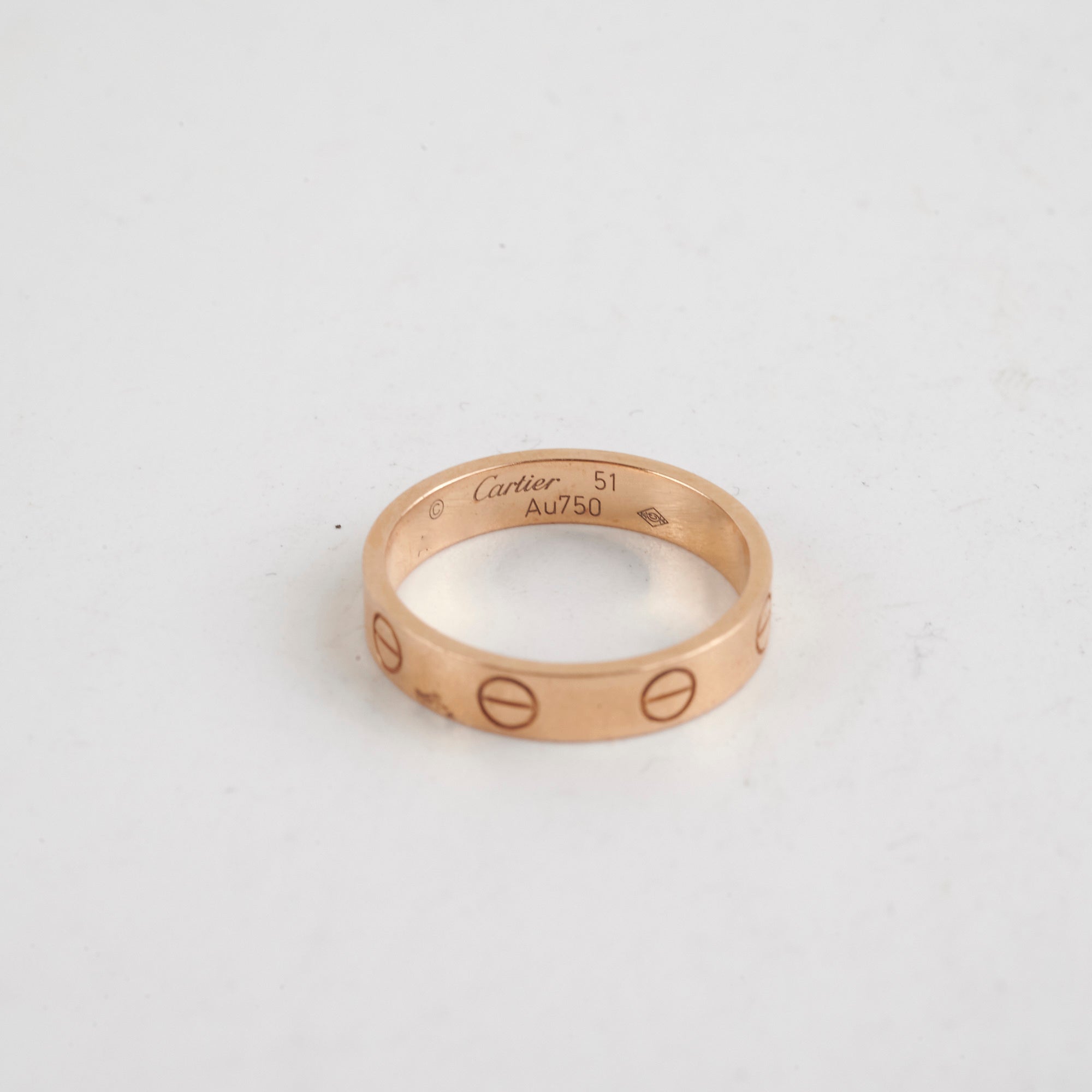 Cartier Love Ring 18K Pink Gold Size 51 - Luxury Wedding Band for Women, Romantic Anniversary Gift for Her, Perfect for Engagements & Special Occasions