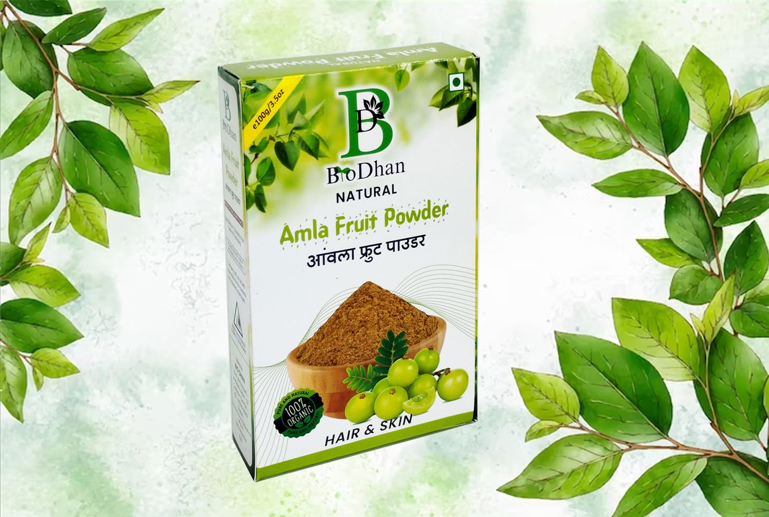 Organic Amla Powder for Hair, Skin & Face | 100% Pure Ayurvedic Indian Gooseberry Powder | Natural Hair Growth, Glowing Skin & Anti-Aging Benefits | Perfect for DIY Beauty Treatments & Herbal Remedies