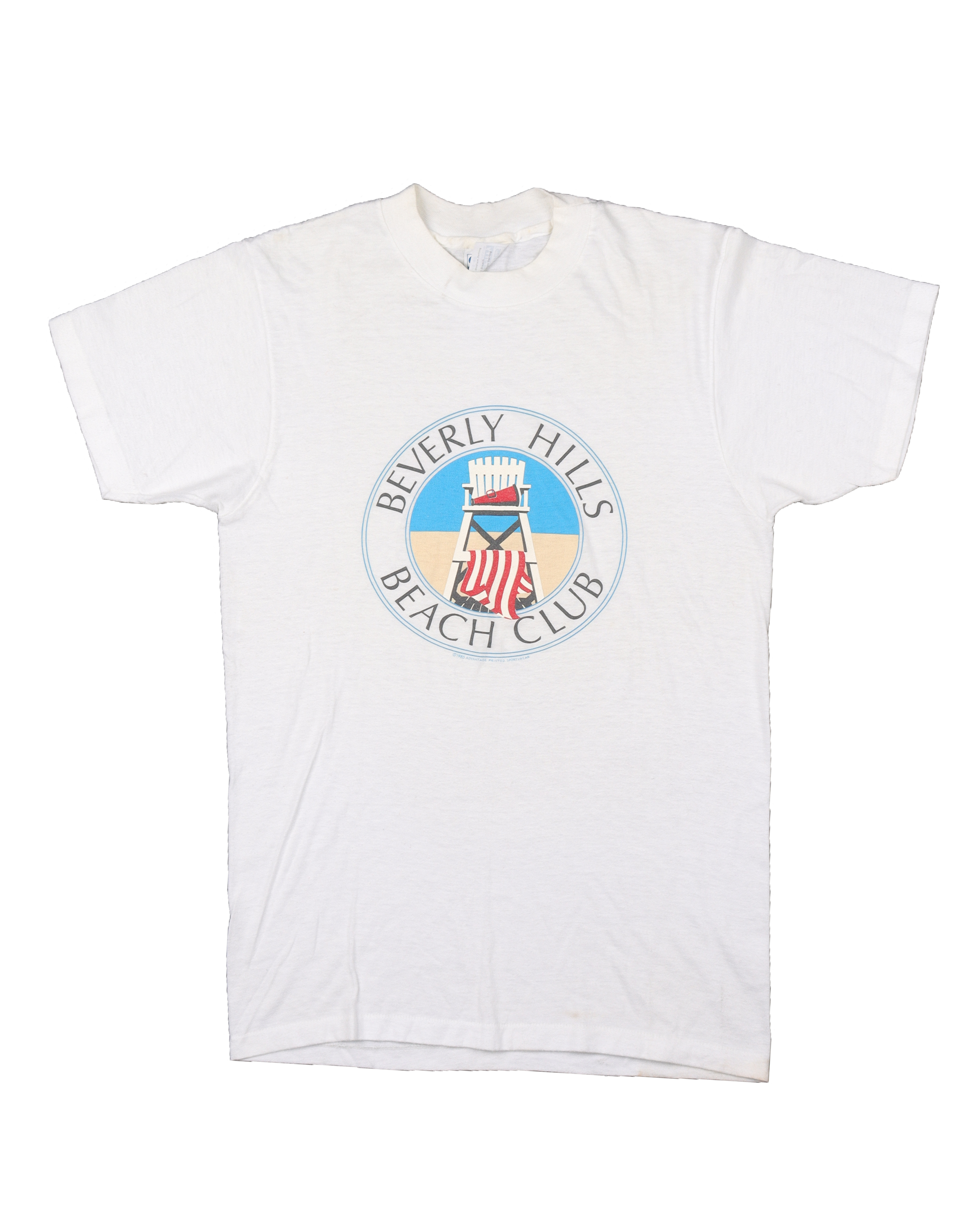 Vintage 1980s Beverly Hills Beach Club T-Shirt - Retro Graphic Tee for Men & Women - Casual Summer Beachwear & 80s Themed Party Outfit