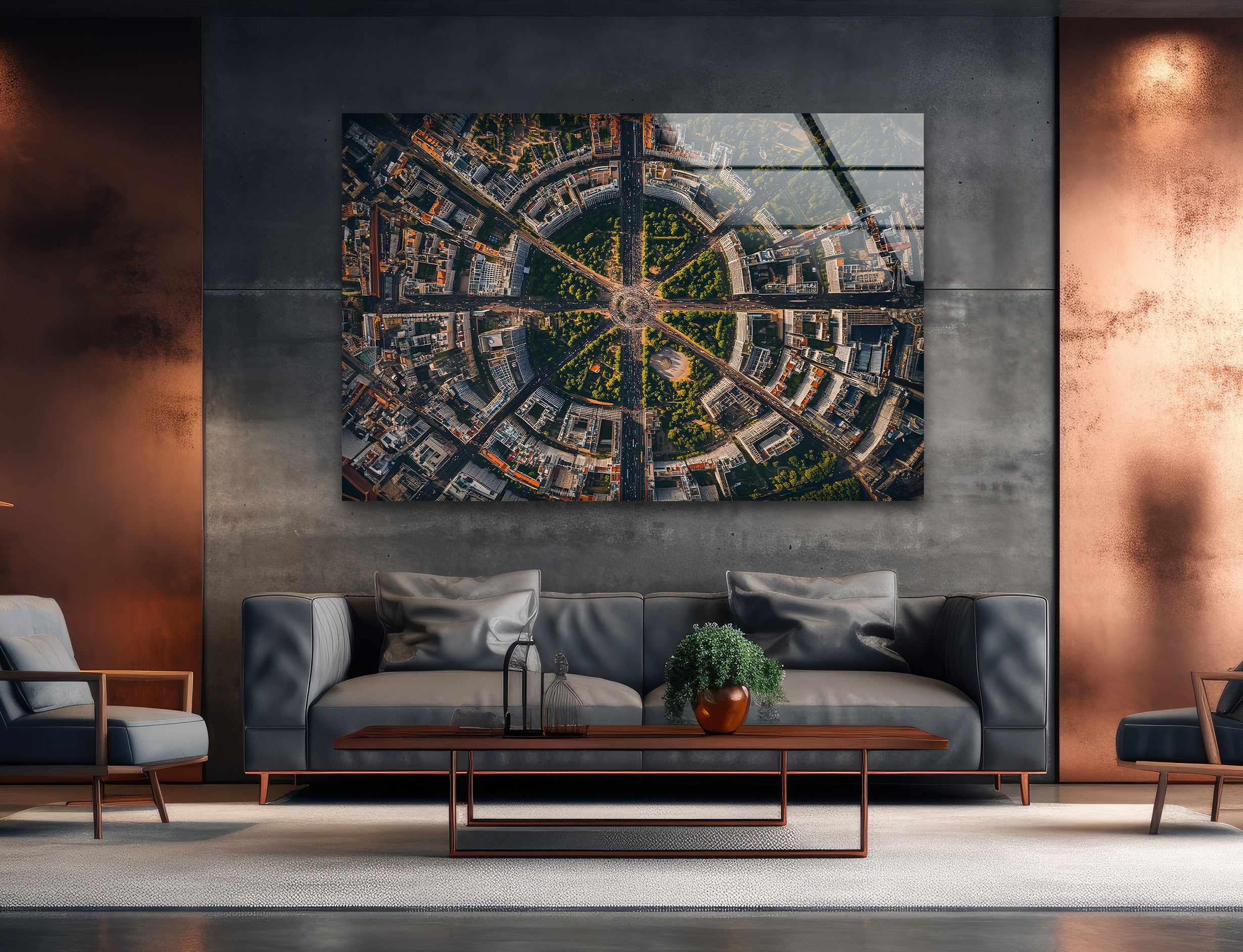 Berlin City Skyline Glass Wall Art - Modern Home & Office Decor - Perfect for Living Room, Bedroom, or Workspace