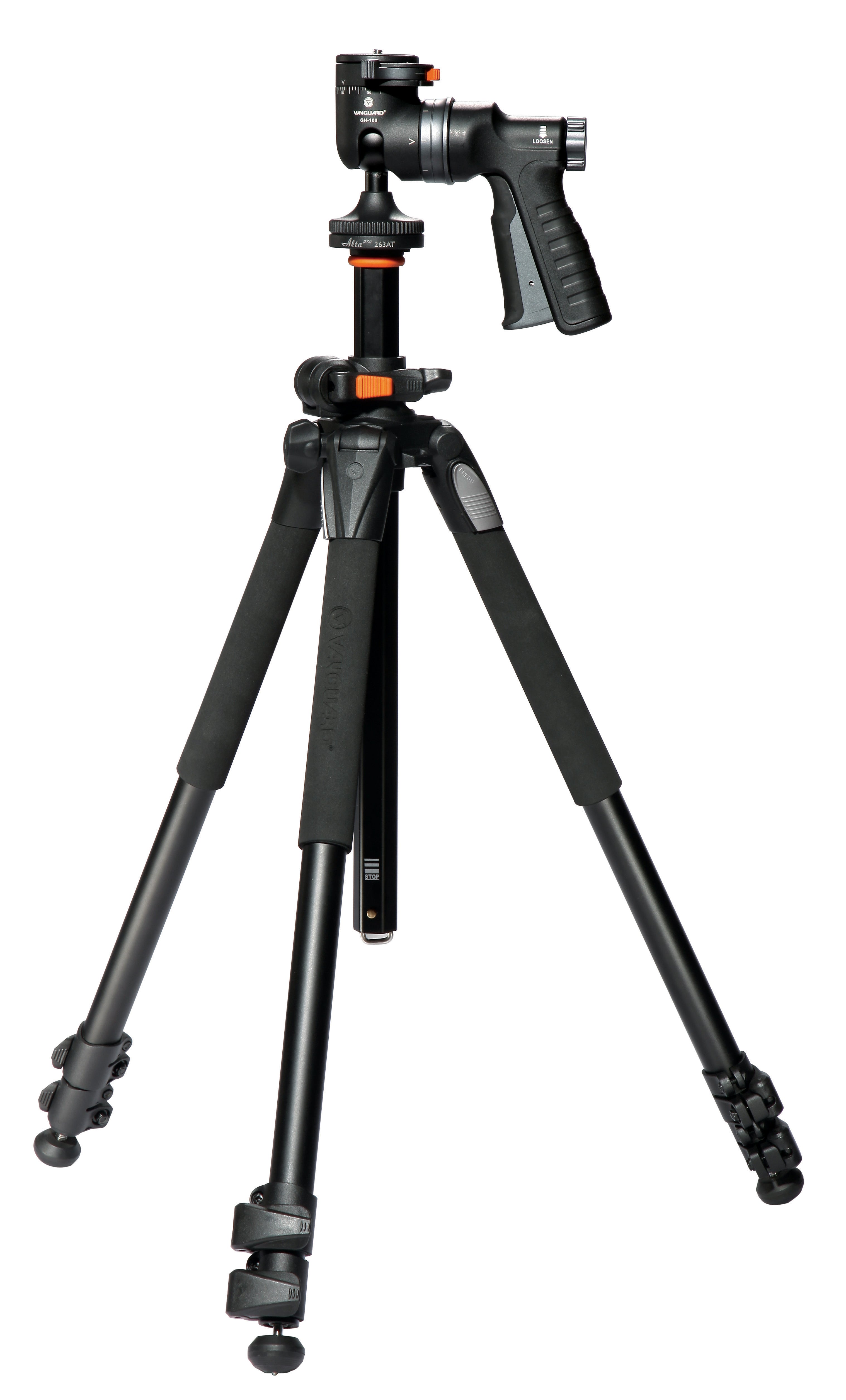ALTA PRO 263AGH Professional Aluminum Tripod with Pistol Grip Ball Head - Perfect for Photography, Videography & Outdoor Shooting
