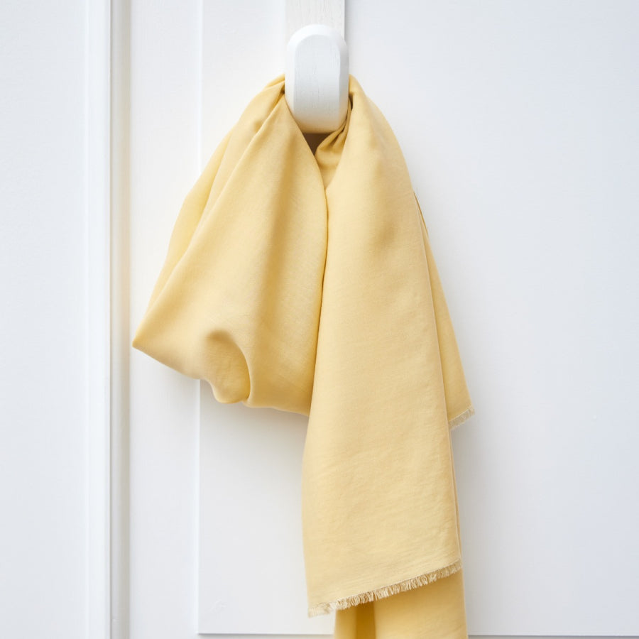Premium Voile Fabric with TENCEL™ Fibers - Soft Mellow Milk Color - Perfect for Dresses, Curtains & Lightweight Home Decor
