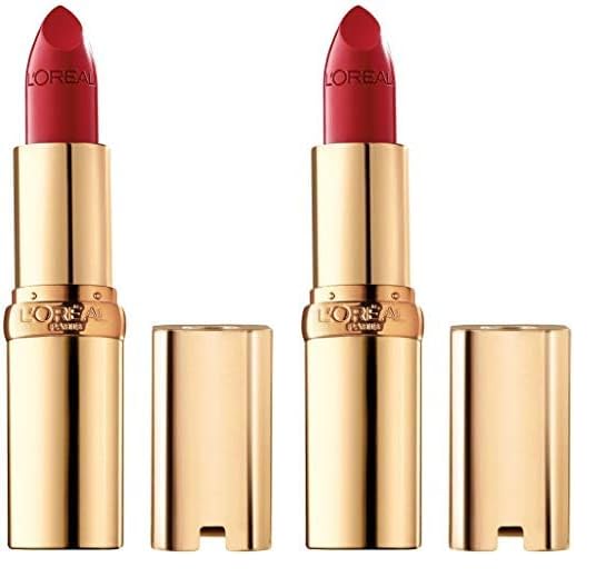 L'Oréal Paris Colour Riche Original Satin Lipstick - 297 Red Passion (2-Pack) | Long-Lasting Hydrating Lip Color for Day & Night Wear, Perfect for Parties & Date Nights