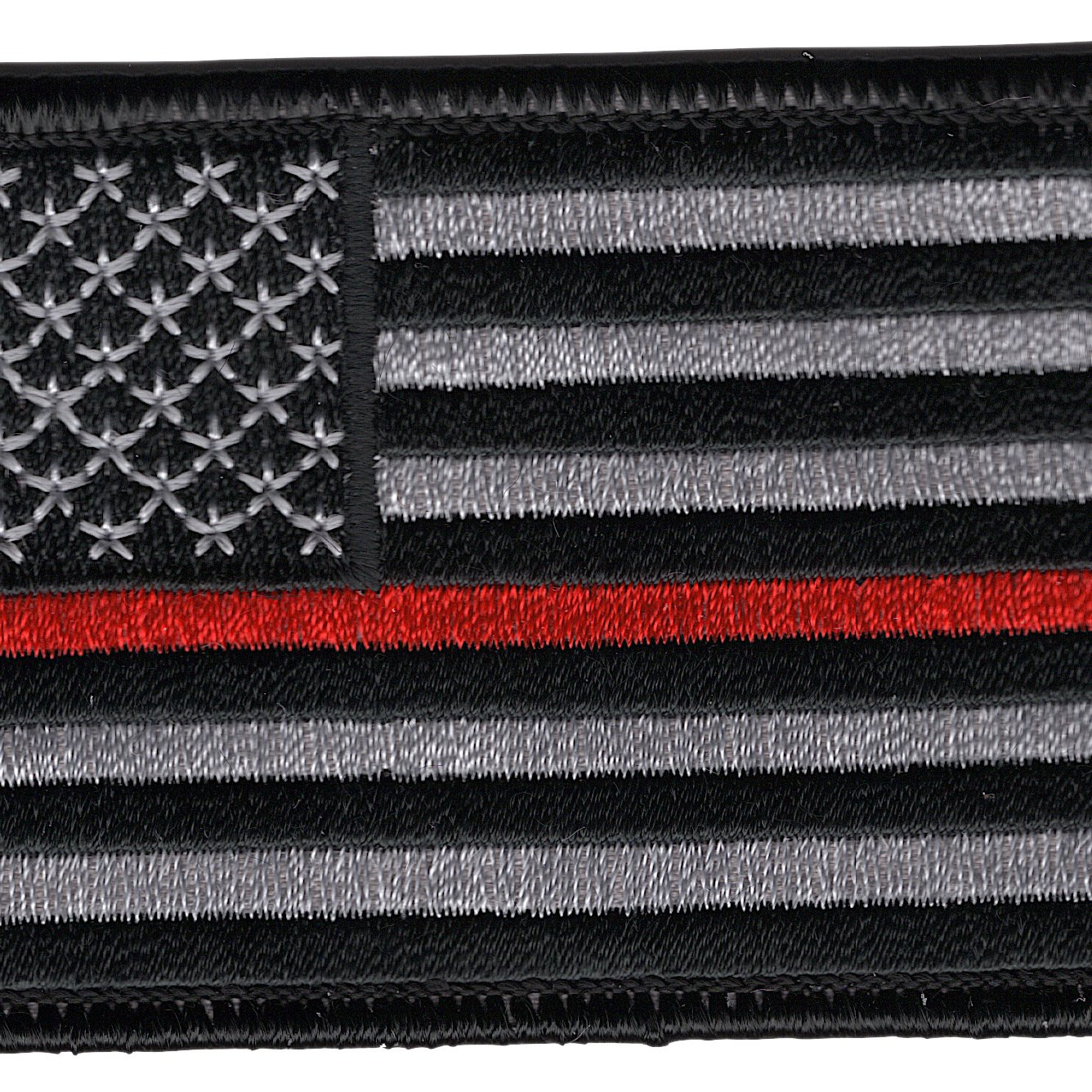 Thin Red Line Firefighter Patch - Embroidered First Responder Badge for Uniforms, Hats & Bags | Honor Firefighters with Durable, High-Quality Sew-On Patch