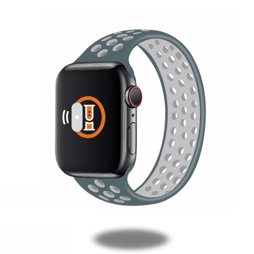 Premium Sport Silicone Solo Loop Bands - Adjustable Fitness & Running Wristbands for Apple Watch - Ideal for Workouts, Jogging & Everyday Wear