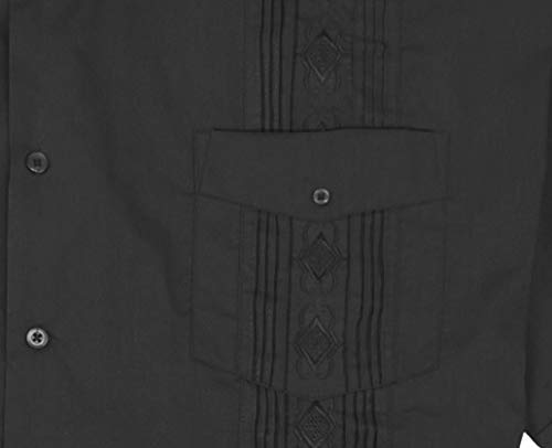 FOXFIRE Big & Tall Men's Guayabera Casual Shirt - Comfortable Short Sleeve Button Down Shirt for Summer, Beach & Outdoor Events - Perfect for Weddings, Vacations & Casual Wear