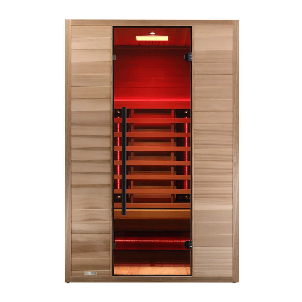 Revel Recovery Nova Infrared 2 Person Sauna for Home Spa Relaxation - Detox & Muscle Pain Relief - Perfect for Couples & Family Wellness