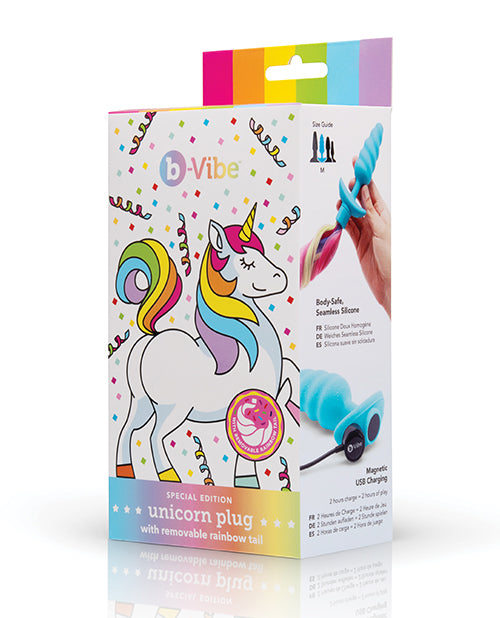 B Vibe Unicorn Plug Special Edition - Fantasy Themed Vibrator for Women, Perfect for Couples Play & Sensual Exploration