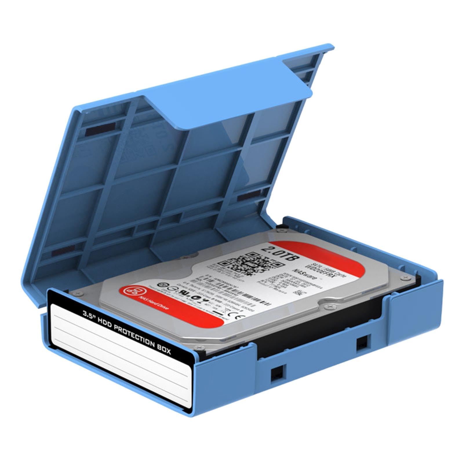Anulely 3.5 Inch External Hard Drive Enclosure Case - Shockproof & Dustproof USB 3.0 HDD Storage Box for PC, Mac, PS4, Xbox - Ideal for Data Backup, Gaming Storage and Computer Accessories