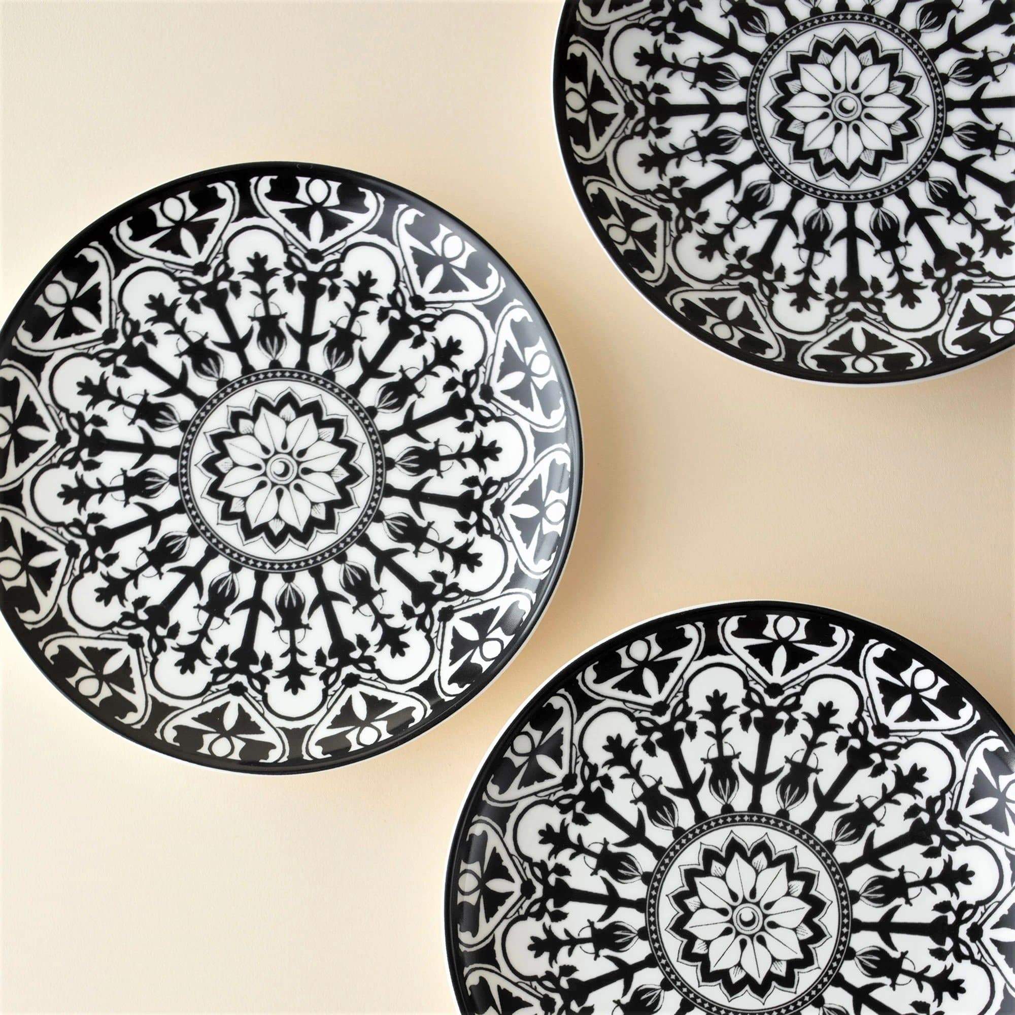Elegant Matriarch Porcelain Canapes Set - 12-Piece Appetizer Plates for Dinner Parties, Wedding Receptions & Holiday Entertaining