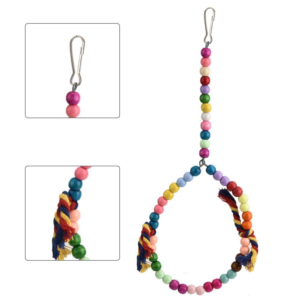 Colorful Durable Hanging Parrot Toy for Birds - Home Entertainment