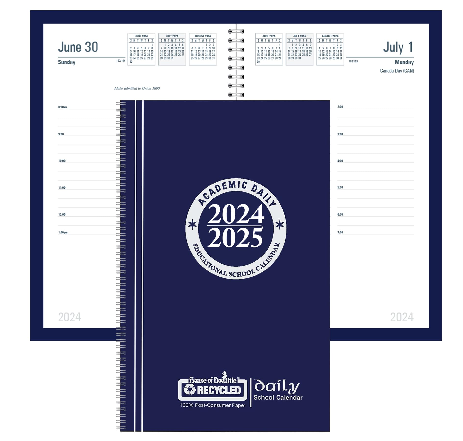 House of Doolittle 2024-2025 Academic Daily Planner - 5.25