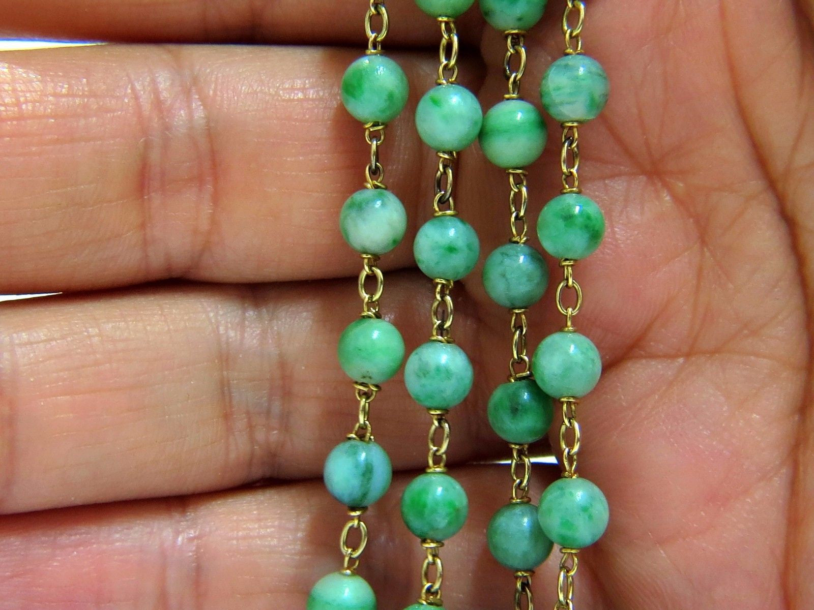 GIA Certified 210 Carat Natural Jade Bead Necklace - Untreated & Unenhanced - Elegant Jewelry for Women, Perfect for Weddings, Parties & Special Occasions