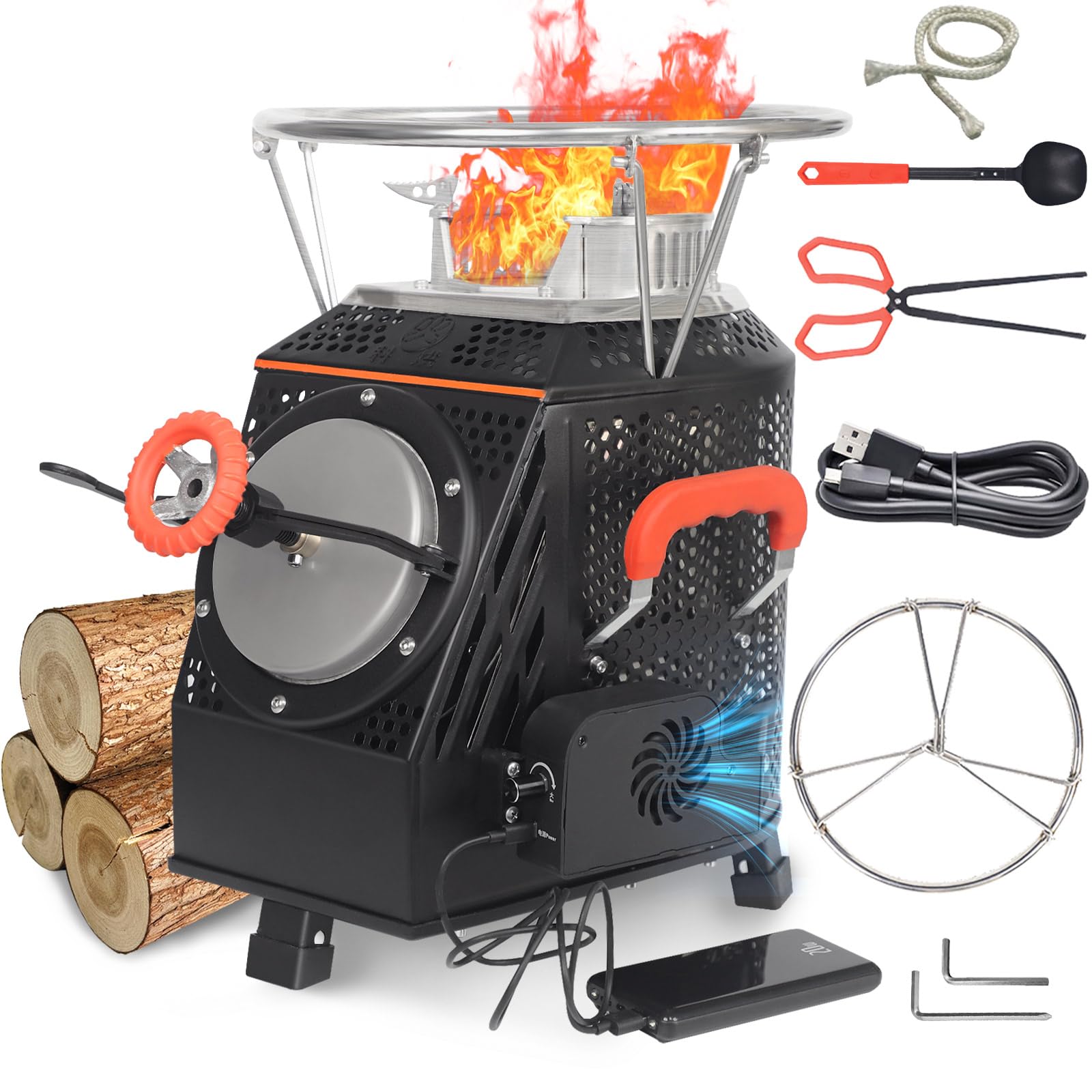 Portable Wood Burning Camp Stove - 16