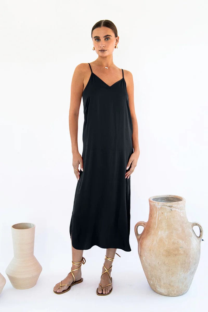 Gitta Satin TENCEL™ Slip Dress for Women - Soft & Breathable Nightgown in Multiple Colors | Perfect for Sleepwear, Loungewear & Special Occasions