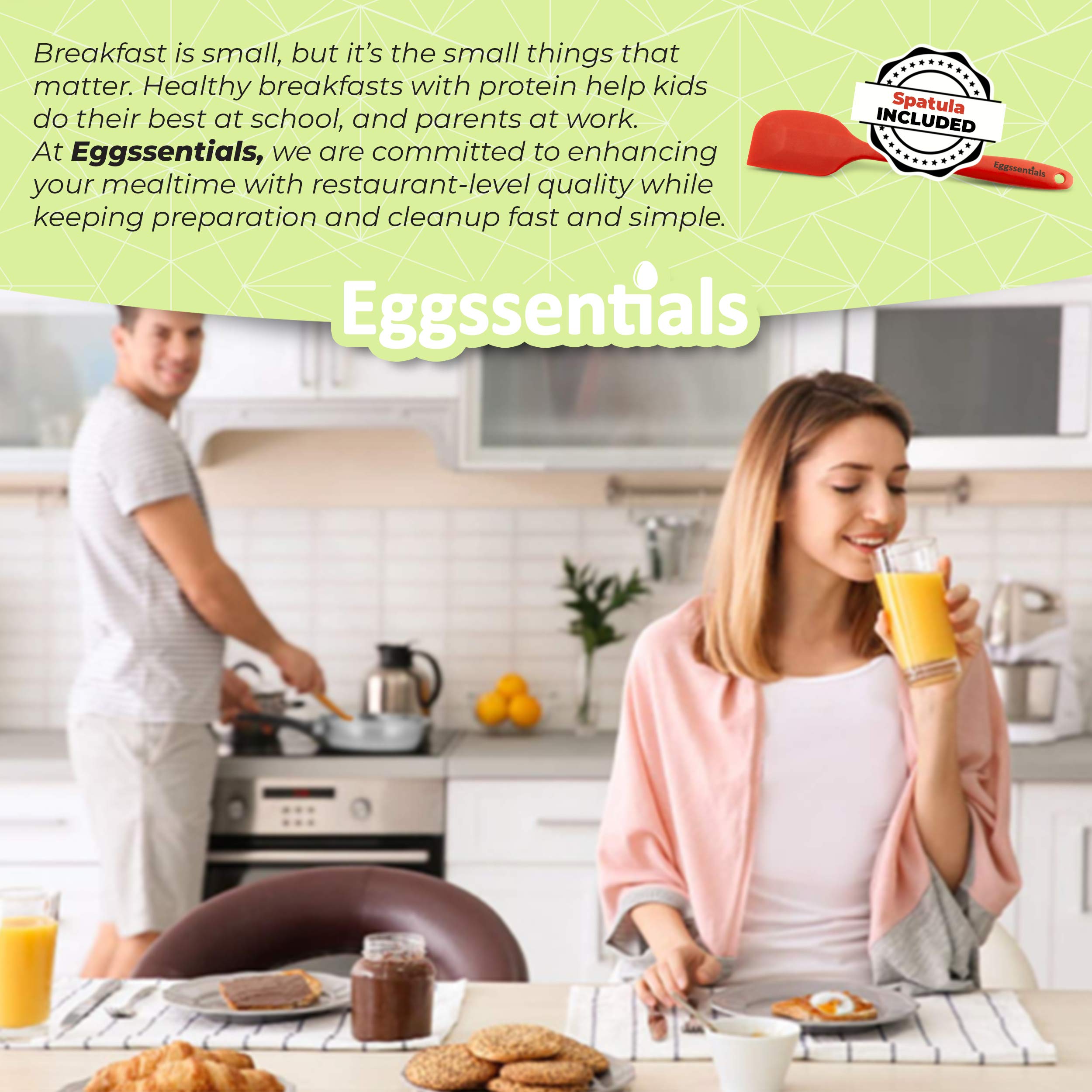 Stainless Steel Egg Poacher Pan - Non-Toxic PFOA Free Egg Cooker with Spatula for Perfect Poached Eggs | Breakfast Cooking Essential | Ideal for Home Kitchen, Camping & Healthy Meal Prep