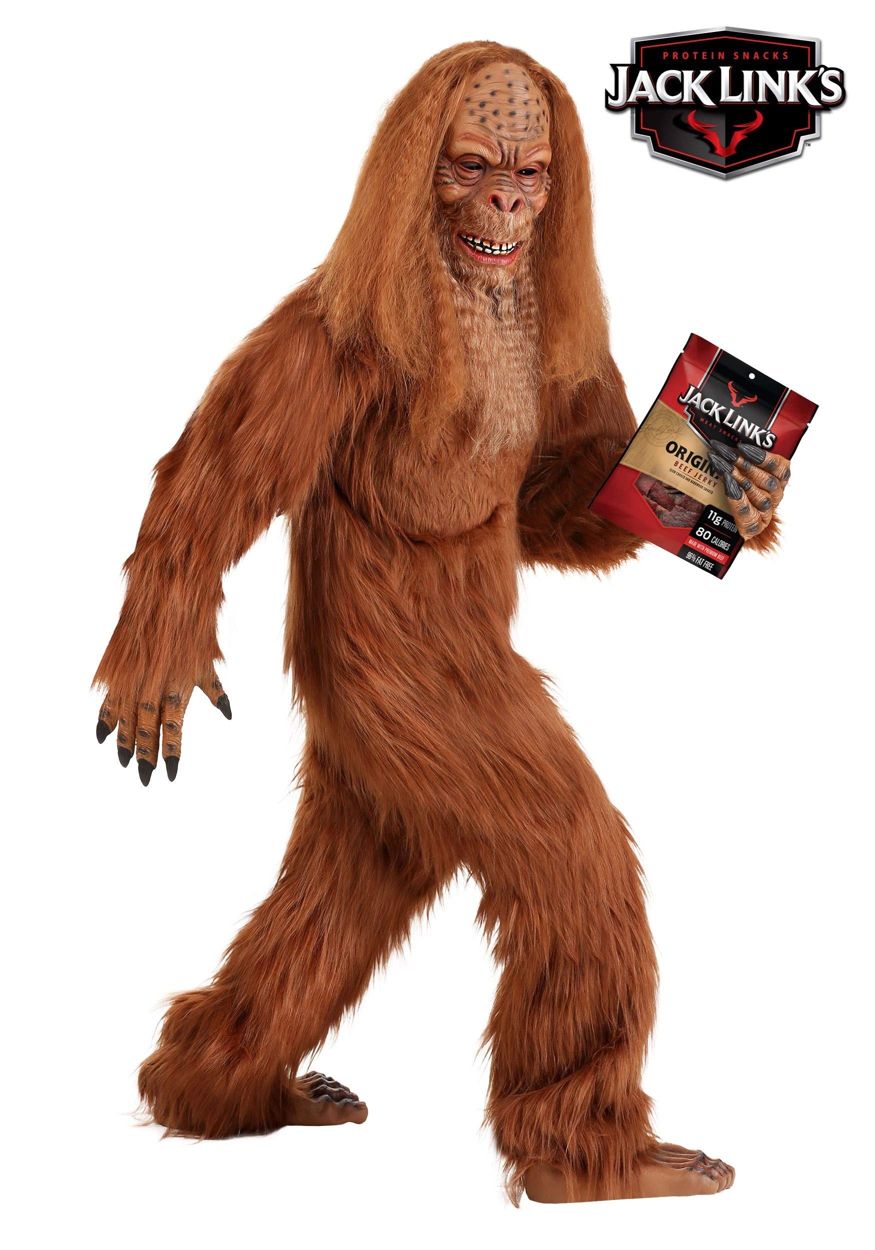 Jack Links Kids Sasquatch Costume - Bigfoot Jumpsuit Halloween Outfit for Boys & Girls | Perfect for Halloween Parties, Trick or Treating & Costume Contests
