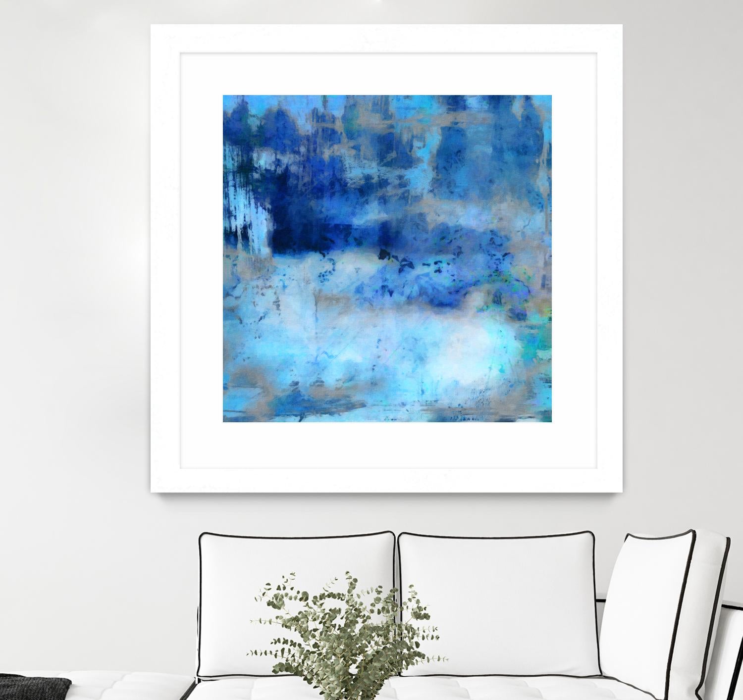Blue Skies Ahead - Inspirational Wall Art Decor for Home & Office | Perfect for Living Room, Bedroom, or Workspace Motivation
