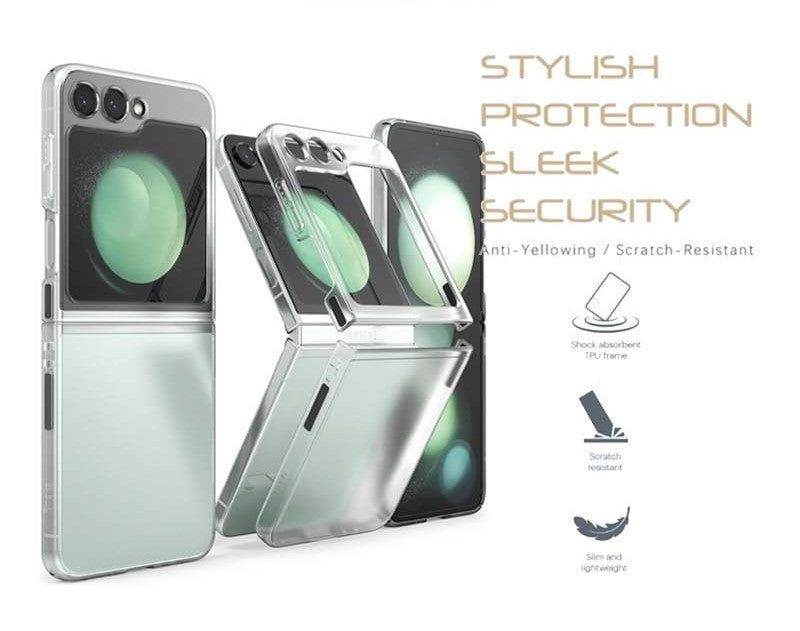 Premium iShield Crystal Palace Clear Case for Samsung Galaxy Z Flip 5 - Shockproof Protective Cover with Scratch Resistance | Perfect for Everyday Use, Travel & Outdoor Activities