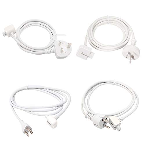 Apple MacBook Pro/Air Power Extension Cable - 1PC AC Wall Charger Adapter Cord with EU Plug - Perfect for Home, Office & Travel Use