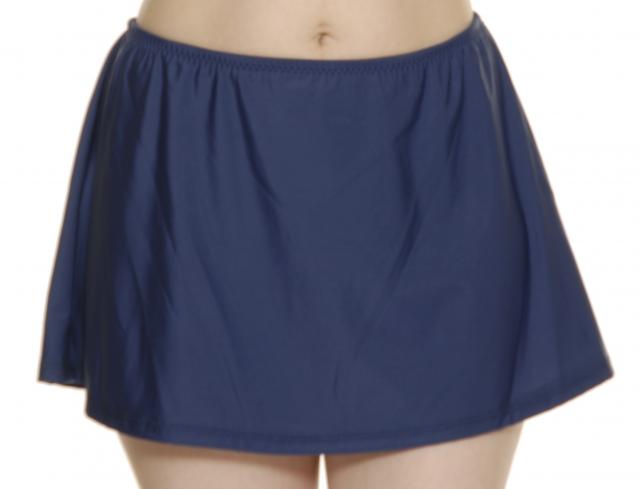 Topanga Swim Skirt for Women - High Waist Swimwear with Built-in Shorts - Navy Blue - Perfect for Beach, Pool & Water Sports