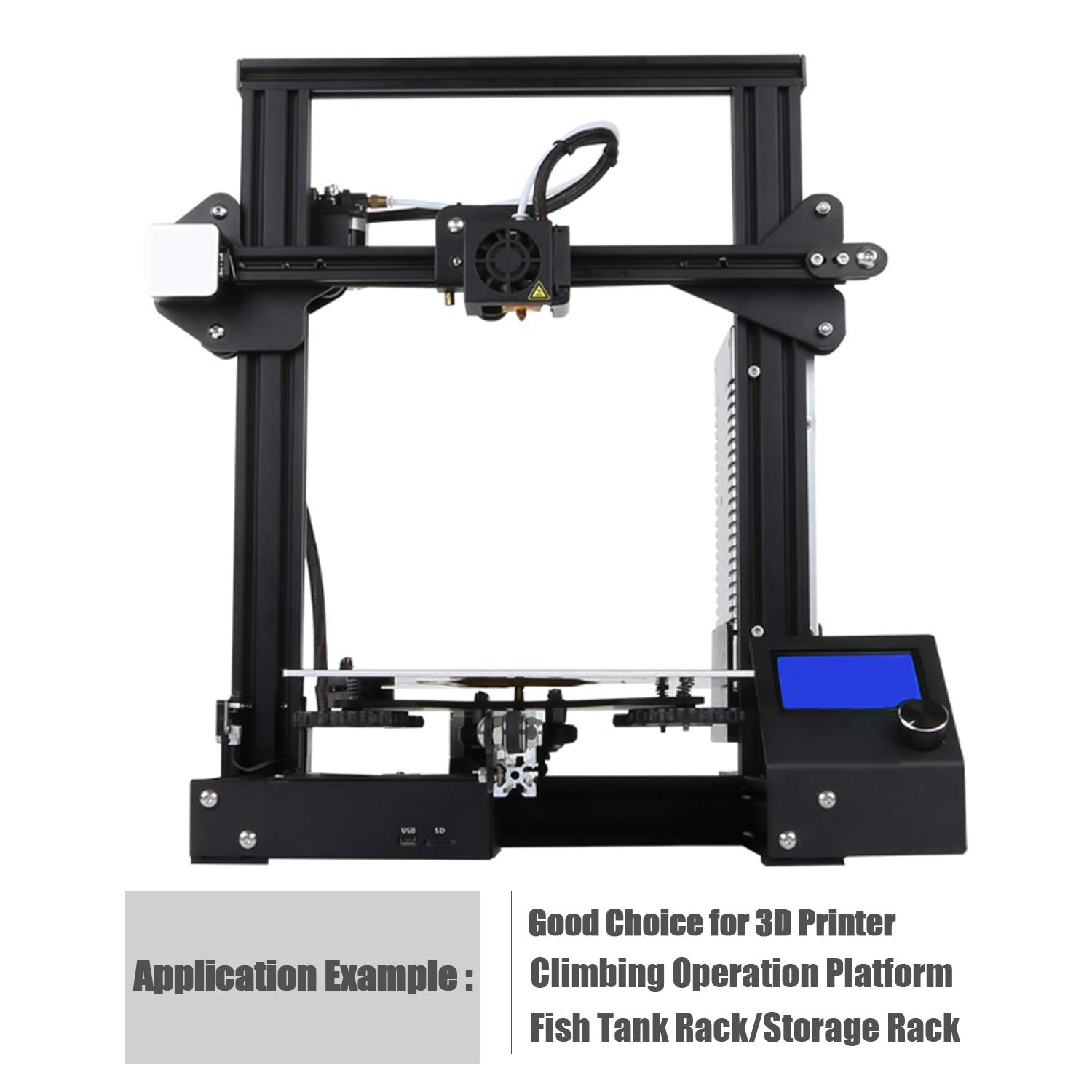 4PCS 2020 V-Slot Aluminum Extrusion 550mm Black Anodized Linear Rail for 3D Printer, CNC Machine, DIY Projects | European Standard Frame for Smooth Motion & Sturdy Builds
