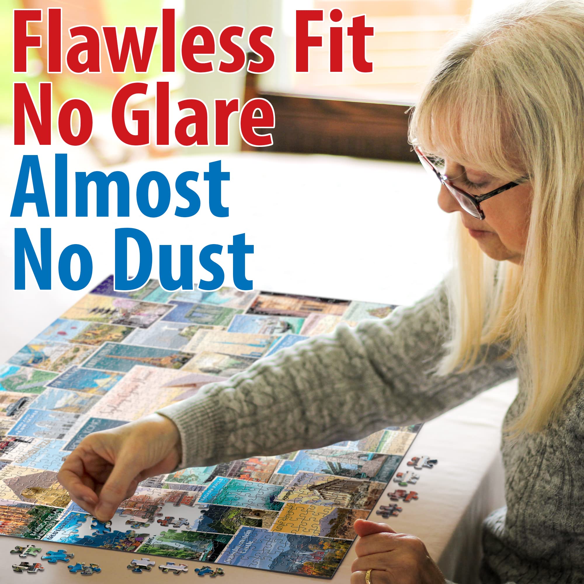 1000 Piece Jigsaw Puzzle - World Travel Postcard Collage | Educational Family Game for Adults & Kids | Perfect for Relaxation, Brain Training & Home Decor