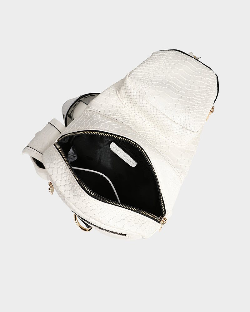 Apollo 1 White Tear Drop Crossbody Bag for Women - Fashionable Small Shoulder Purse for Everyday Use, Travel & Shopping