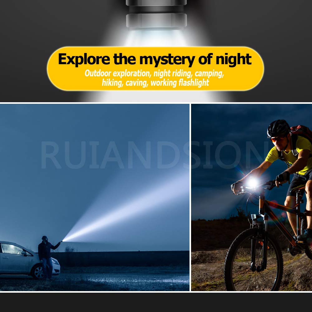 Ruiandsion 18V P13.5S Base White LED Flashlight Bulb - Non-Polarity Replacement Bulbs for Flashlights & Torch Lights (5-Pack) - Perfect for Camping, Emergency Kits & Outdoor Adventures
