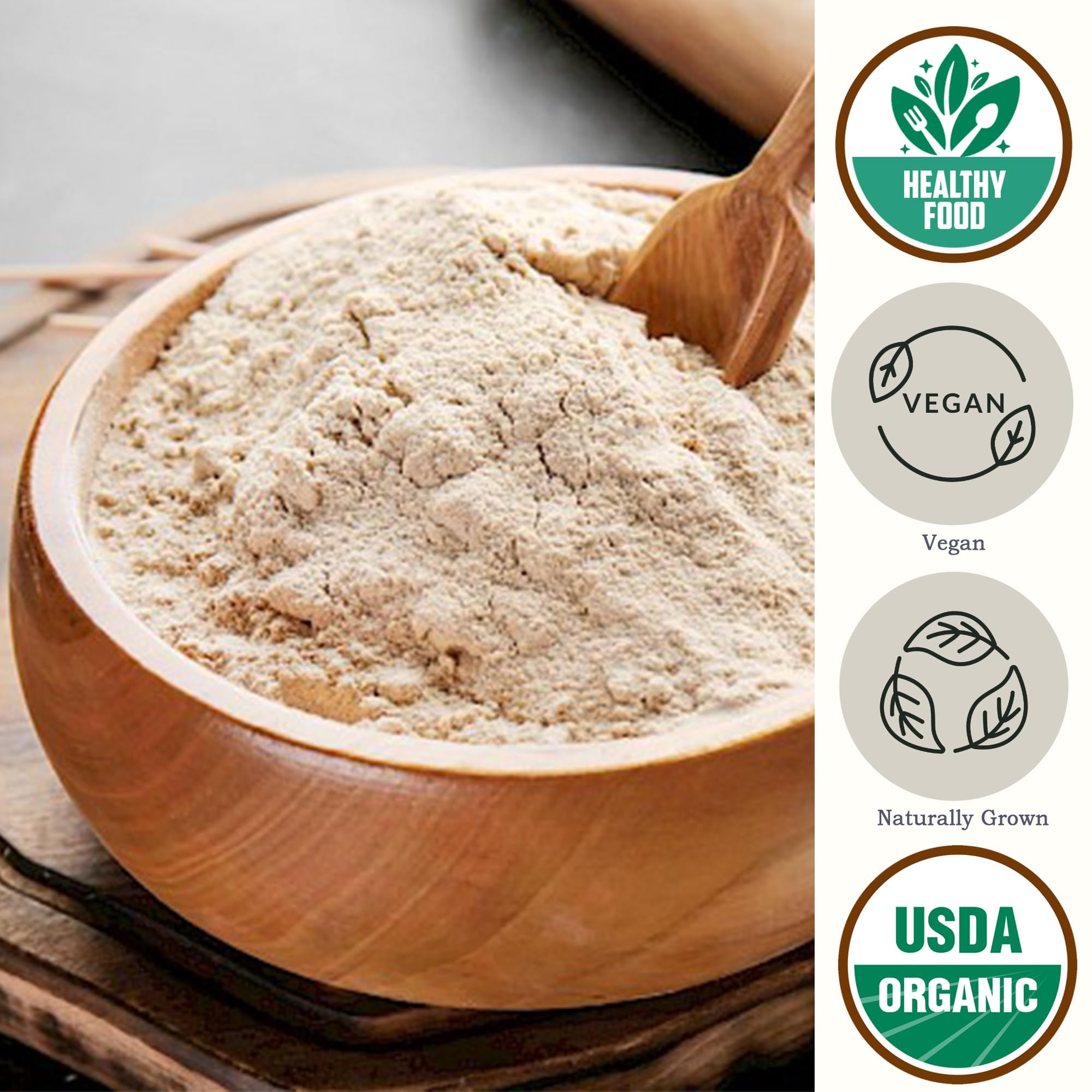 Organic Rye Flour for Bread Baking - 2.8 lb Bulk Bag | 100% Whole Grain USA Grown Rye | USDA Certified, Vegan & Non-GMO | Perfect for Bread Machines, Pumpernickel & Artisan Loaves | Ideal for Home Bakers & Healthy Baking