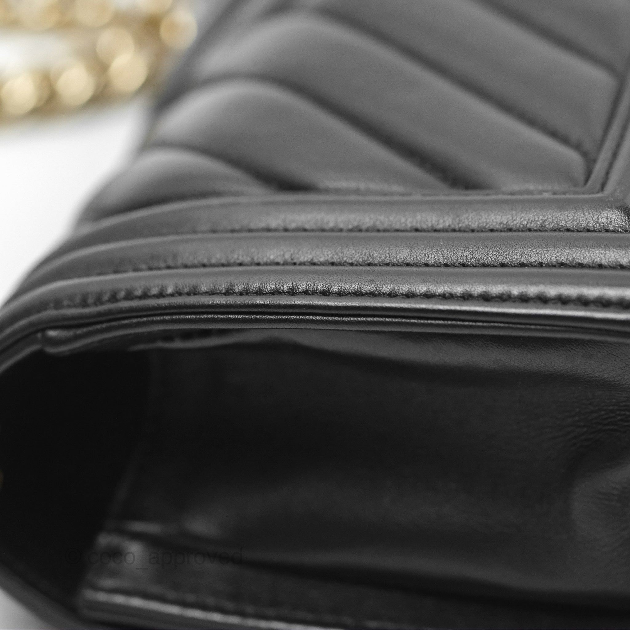 Chanel Chevron Small Boy Bag in Black Calfskin with Gold Hardware - Luxury Crossbody Bag for Women, Perfect for Evening Events & Date Nights