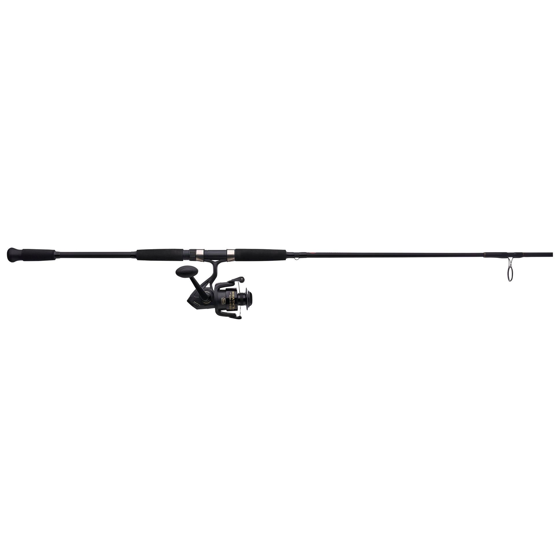 Wrath™ II Spinning Rod and Reel Combo - Premium Fishing Gear for Freshwater & Saltwater Anglers - Perfect for Bass, Trout, and Saltwater Fishing Adventures