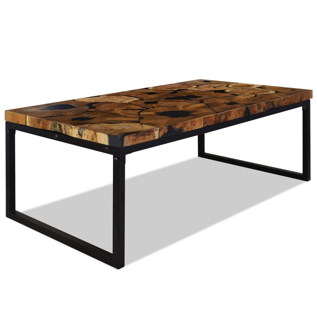 CHARMMA Teak Resin Coffee Table 43.3