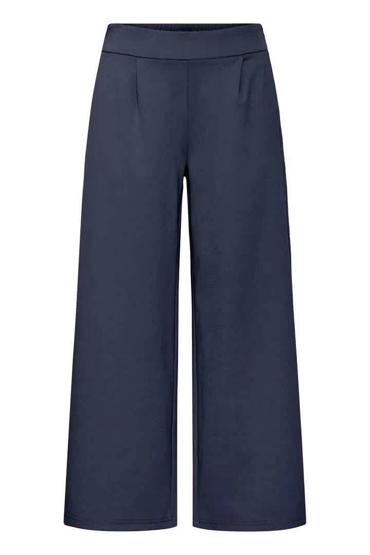 Kate Cropped Wide Leg Pants - High Waisted Casual Trousers for Women | Comfortable & Stylish Lounge Pants | Perfect for Work, Travel & Everyday Wear