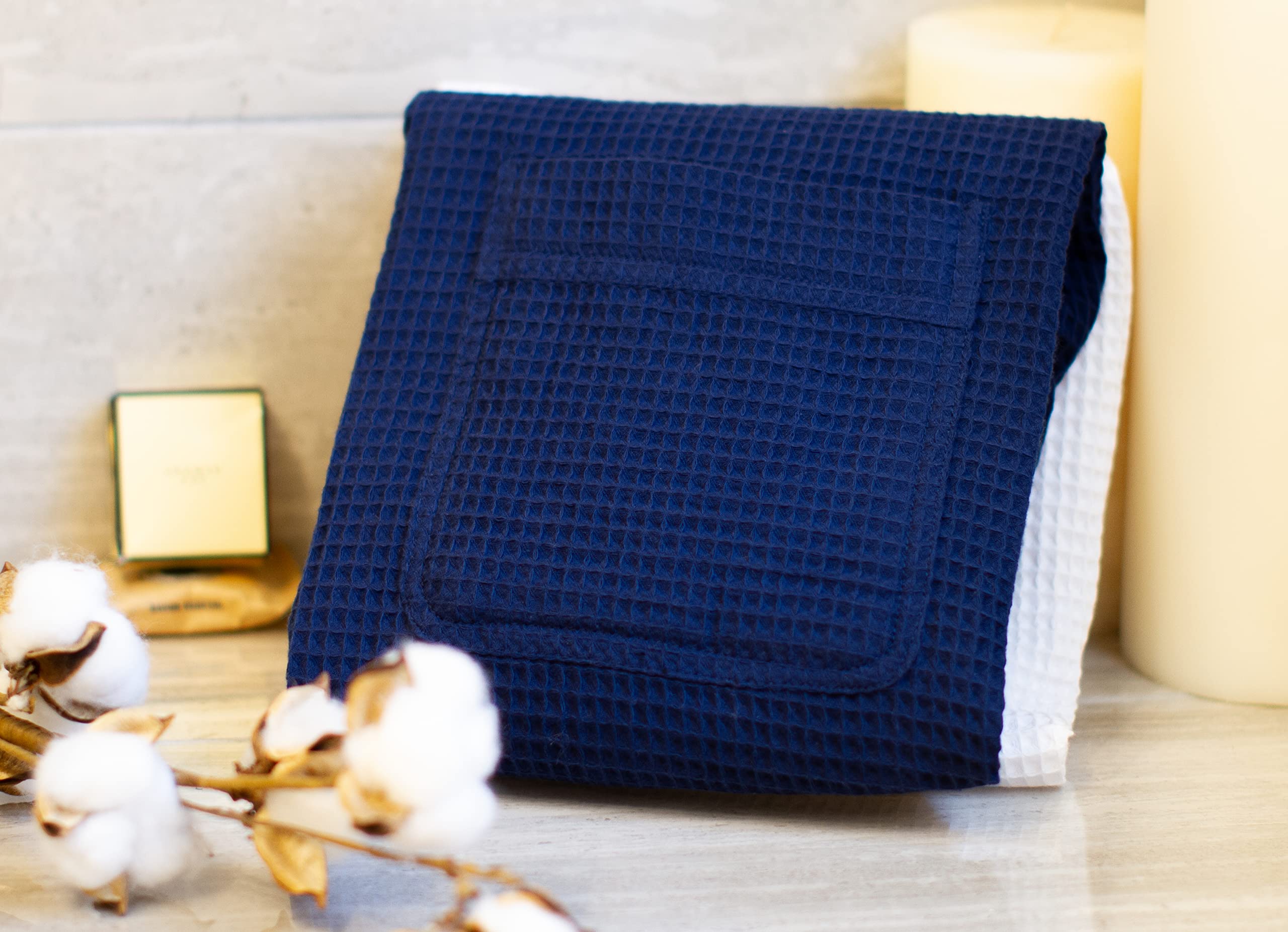 Men's Sauna Waffle Wrap - Ultra Absorbent Gym, Spa, Bath & Shower Towel Wrap - Perfect for Post-Workout, Relaxation & Self-Care