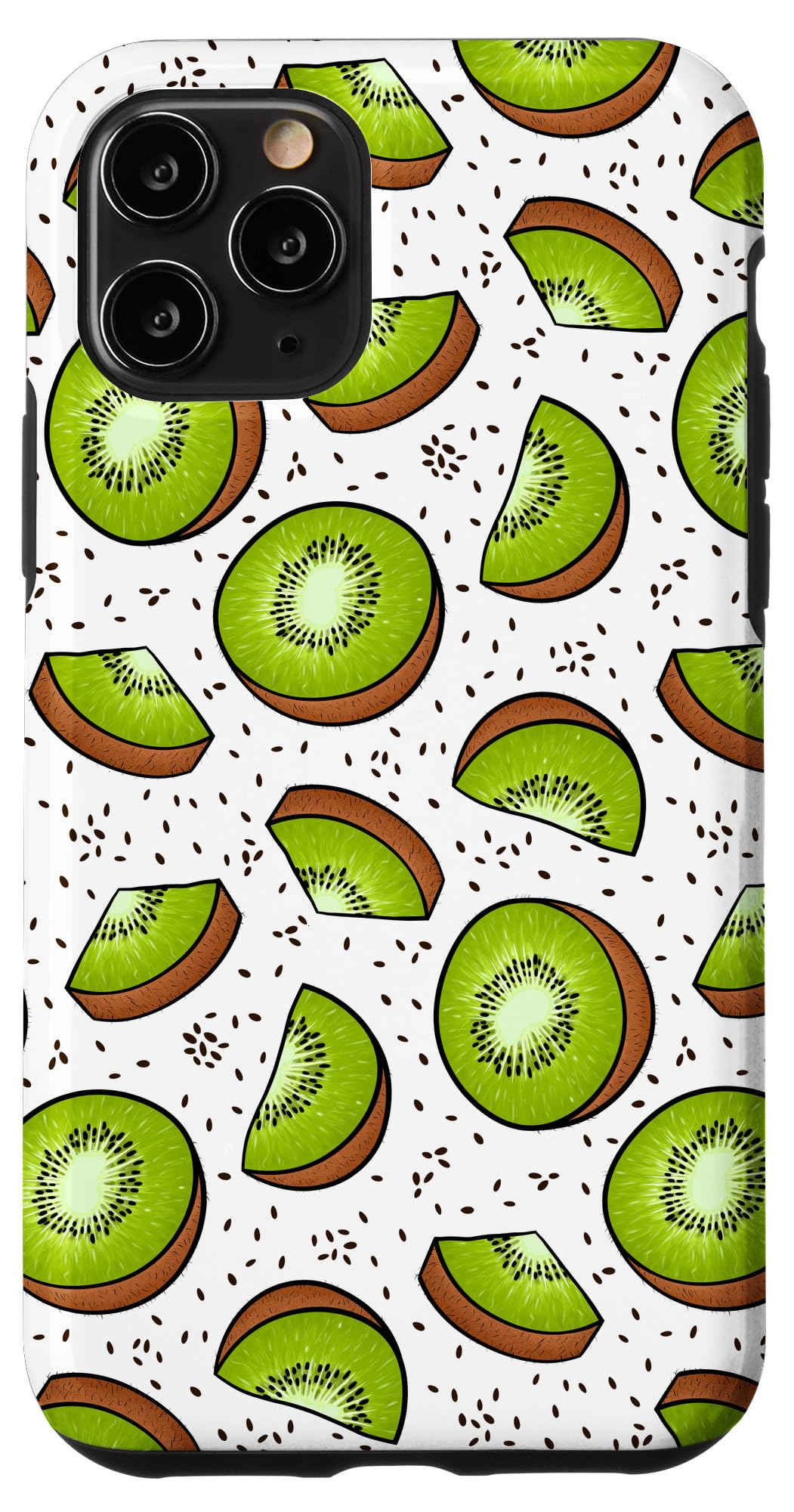 Premium iPhone 11 Pro Case - Cute Kiwi Fruit Slices Design in White | Slim Protective Cover for Everyday Use, Work & Travel