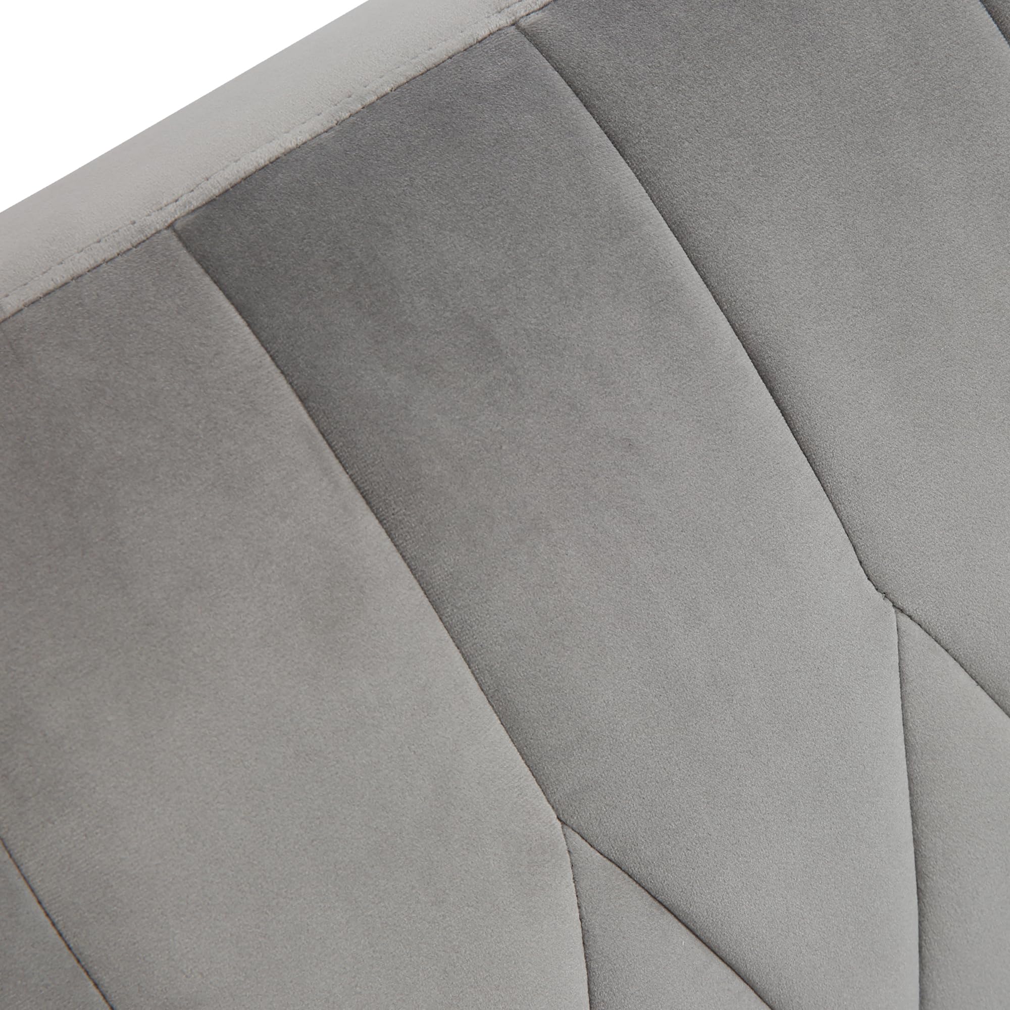 Modern Velvet Chaise Lounge Chair with 3 Reclining Positions - Convertible Recliner to Bed, Adjustable Futon Sofa Sleeper for Living Room, Bedroom, Apartment, Dorm & Office - Soft Grey Velvet Upholstery - Perfect for Lounging, Napping & Small Space Living