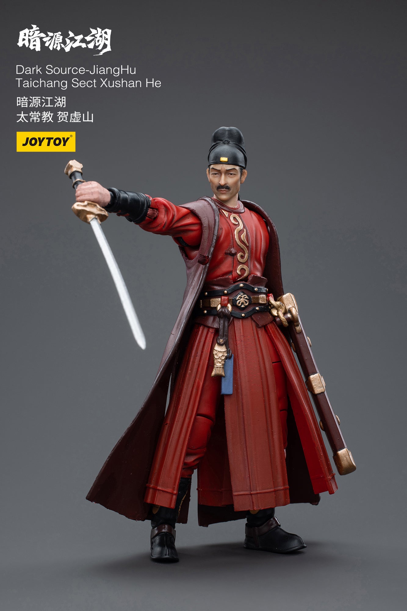 1/18 JOYTOY 3.75 Inch Dark Source JiangHuTaichang Sect Xushan He Action Figure - Collectible Toy for Display, Photography & Role Play Scenes